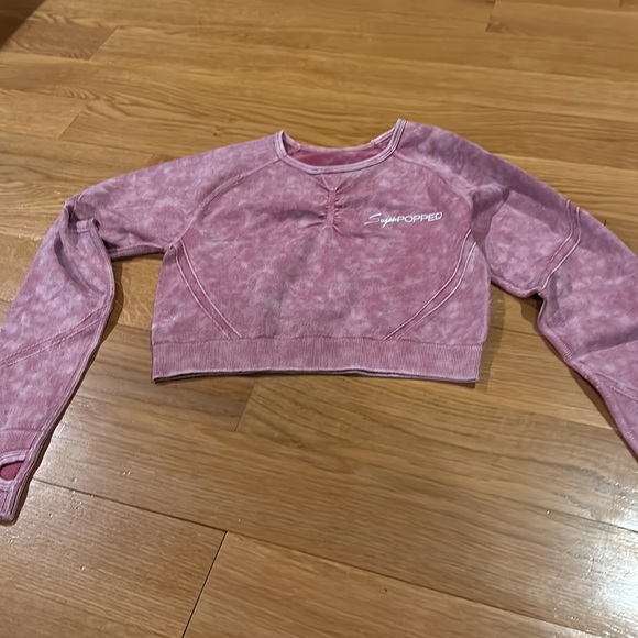 Sugar Popped Women's Sz S Berry Pink Cropped Top & Legging Extreme Lift Set - Picture 11 of 16